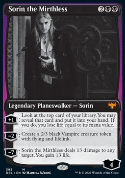 Sorin the Mirthless⁣ - Innistrad: Double Feature⁣ (Mythic)⁣ [398]