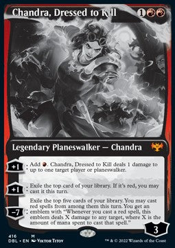 Chandra, Dressed to Kill⁣ - Innistrad: Double Feature⁣ (Mythic)⁣ [416]