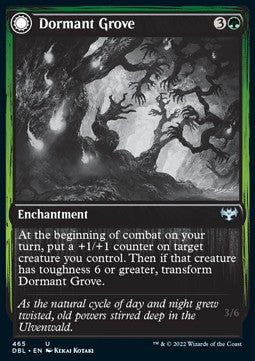 Dormant Grove // Gnarled Grovestrider⁣ - Innistrad: Double Feature⁣ (Uncommon)⁣ [465]