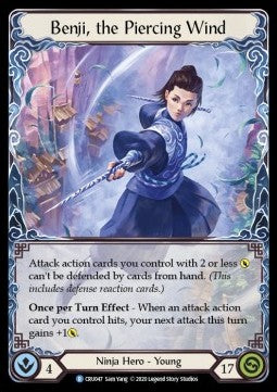 Benji, the Piercing Wind (Rainbow Foil) - Crucible of War - First (Rare) [CRU-F-CRU047]