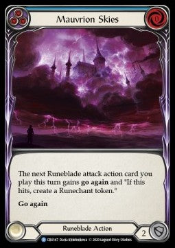Mauvrion Skies (Blue) (Normal)⁣ - Crucible of War - First⁣ (Rare)⁣ [CRU147]