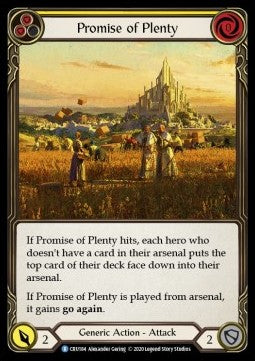 Promise of Plenty (Yellow) (Normal)⁣ - Crucible of War - First⁣ (Rare)⁣ [CRU184]