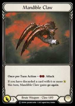 Mandible Claw (Rainbow Foil)⁣ - Crucible of War - Unlimited⁣ (Rare)⁣ [CRU004]