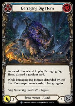 Barraging Big Horn (Blue) (Normal)⁣ - Crucible of War - Unlimited⁣ (Rare)⁣ [CRU012]
