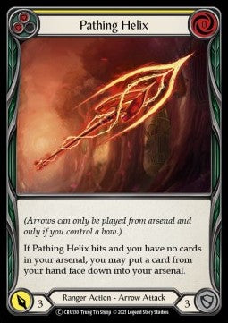Pathing Helix (Yellow) (Rainbow Foil)⁣ - Crucible of War - Unlimited⁣ (Common)⁣ [CRU130]