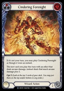 Cindering Foresight (Red) (Normal)⁣ - Crucible of War - Unlimited⁣ (Rare)⁣ [CRU165]