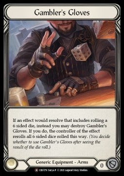 Gambler's Gloves (Rainbow Foil)⁣ - Crucible of War - Unlimited⁣ (Majestic)⁣ [CRU179]