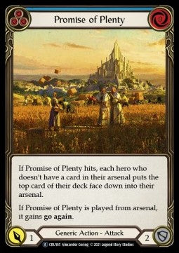 Promise of Plenty (Blue) (Normal)⁣ - Crucible of War - Unlimited⁣ (Rare)⁣ [CRU185]
