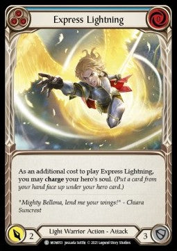 Express Lightning (Blue) (Rainbow Foil)⁣ - Monarch - First⁣ (Common)⁣ [MON053]