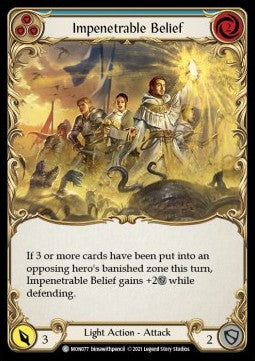Impenetrable Belief (Blue) (Rainbow Foil)⁣ - Monarch - First⁣ (Common)⁣ [MON077]