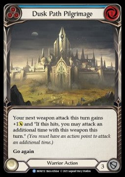 Dusk Path Pilgrimage (Blue) (Rainbow Foil) - Monarch - First (Rare) [MON-F-MON112]