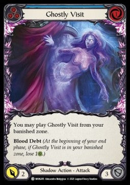 Ghostly Visit (Blue) (Rainbow Foil)⁣ - Monarch - First⁣ (Common)⁣ [MON205]