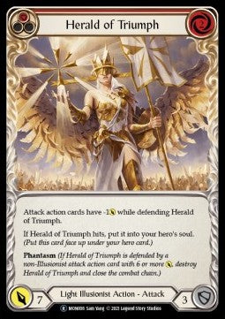 Herald of Triumph (Red) (Rainbow Foil)⁣ - Monarch - Unlimited⁣ (Rare)⁣ [MON008]