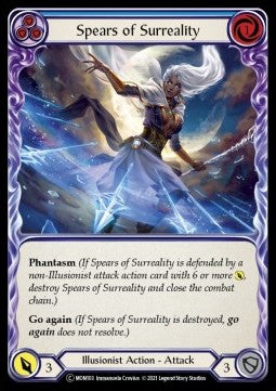 Spears of Surreality (Blue) (Rainbow Foil)⁣ - Monarch - Unlimited⁣ (Common)⁣ [MON103]