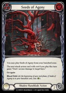 Seeds of Agony (Blue) (Rainbow Foil)⁣ - Monarch - Unlimited⁣ (Common)⁣ [MON185]