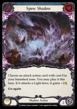Spew Shadow (Blue) (Rainbow Foil)⁣ - Monarch - Unlimited⁣ (Common)⁣ [MON214]
