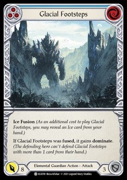 Glacial Footsteps (Blue) (Rainbow Foil)⁣ - Tales of Aria - First⁣ (Common)⁣ [ELE018]