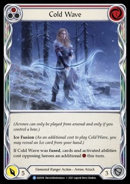 Cold Wave (Red) (Rainbow Foil)⁣ - Tales of Aria - First⁣ (Rare)⁣ [ELE038]