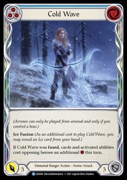 Cold Wave (Blue) (Rainbow Foil)⁣ - Tales of Aria - First⁣ (Rare)⁣ [ELE040]
