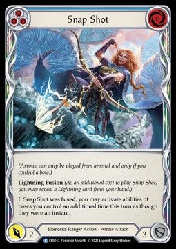 Snap Shot (Blue) (Rainbow Foil)⁣ - Tales of Aria - First⁣ (Rare)⁣ [ELE043]