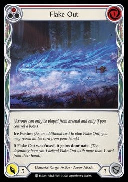 Flake Out (Red) (Rainbow Foil)⁣ - Tales of Aria - First⁣ (Common)⁣ [ELE056]