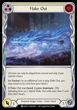Flake Out (Yellow) (Rainbow Foil)⁣ - Tales of Aria - First⁣ (Common)⁣ [ELE057]