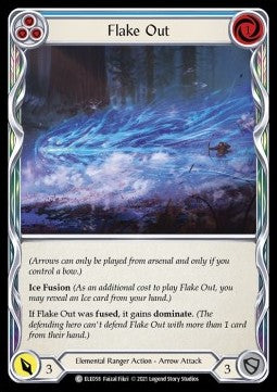 Flake Out (Blue) (Rainbow Foil)⁣ - Tales of Aria - First⁣ (Common)⁣ [ELE058]