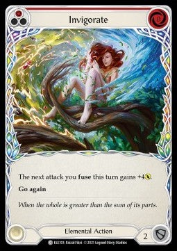 Invigorate (Red) (Rainbow Foil)⁣ - Tales of Aria - First⁣ (Common)⁣ [ELE103]