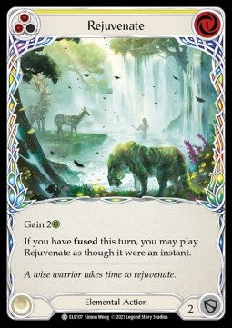 Rejuvenate (Yellow) (Rainbow Foil)⁣ - Tales of Aria - First⁣ (Common)⁣ [ELE107]