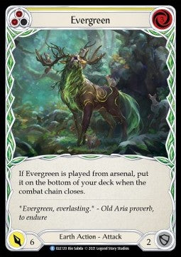 Evergreen (Yellow) (Rainbow Foil)⁣ - Tales of Aria - First⁣ (Rare)⁣ [ELE120]