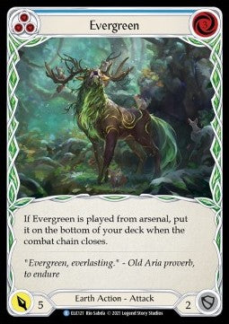 Evergreen (Blue) (Normal)⁣ - Tales of Aria - First⁣ (Rare)⁣ [ELE121]