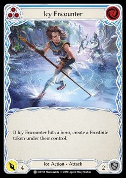 Icy Encounter (Blue) (Rainbow Foil)⁣ - Tales of Aria - First⁣ (Common)⁣ [ELE159]