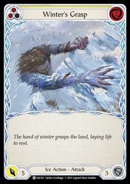 Winter's Grasp (Yellow) (Rainbow Foil)⁣ - Tales of Aria - First⁣ (Common)⁣ [ELE161]