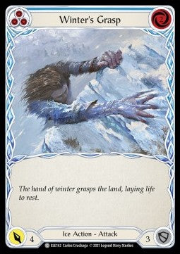 Winter's Grasp (Blue) (Rainbow Foil)⁣ - Tales of Aria - First⁣ (Common)⁣ [ELE162]