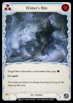 Winters Bite (Blue) (Rainbow Foil)⁣ - Tales of Aria - First⁣ (Common)⁣ [ELE171]