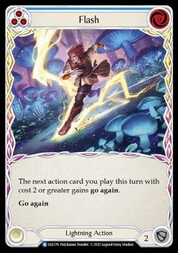 Flash (Blue) (Rainbow Foil)⁣ - Tales of Aria - First⁣ (Rare)⁣ [ELE179]