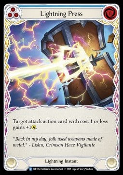 Lightning Press (Blue) (Normal)⁣ - Tales of Aria - First⁣ (Rare)⁣ [ELE185]