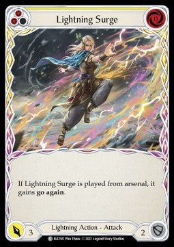 Lightning Surge (Yellow) (Rainbow Foil)⁣ - Tales of Aria - First⁣ (Common)⁣ [ELE190]