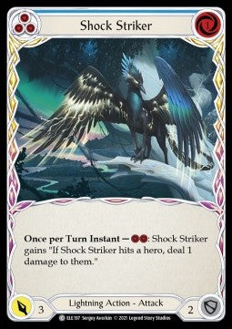 Shock Striker (Blue) (Rainbow Foil)⁣ - Tales of Aria - First⁣ (Common)⁣ [ELE197]