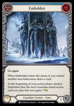 Embolden (Blue) (Rainbow Foil)⁣ - Tales of Aria - First⁣ (Rare)⁣ [ELE208]