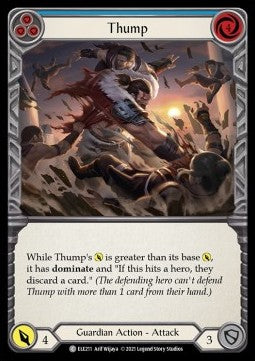 Thump (Blue) (Rainbow Foil)⁣ - Tales of Aria - First⁣ (Common)⁣ [ELE211]