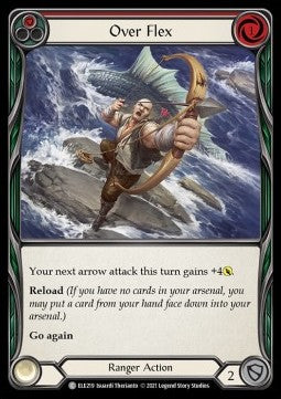 Over Flex (Red) (Rainbow Foil)⁣ - Tales of Aria - First⁣ (Common)⁣ [ELE219]