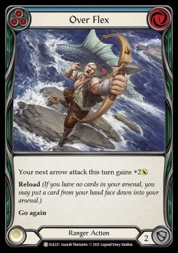 Over Flex (Blue) (Rainbow Foil)⁣ - Tales of Aria - First⁣ (Common)⁣ [ELE221]