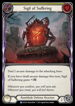 Sigil of Suffering (Yellow) (Normal)⁣ - Tales of Aria - First⁣ (Rare)⁣ [ELE228]