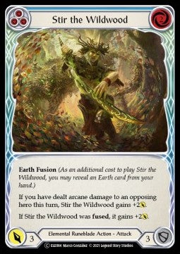 Stir the Wildwood (Blue) (Rainbow Foil)⁣ - Tales of Aria - Unlimited⁣ (Common)⁣ [ELE084]