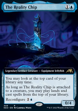 The Reality Chip (V.2)⁣ - Kamigawa: Neon Dynasty: Extras⁣ (Rare)⁣ [449]
