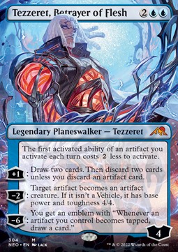 Tezzeret, Betrayer of Flesh (V.1)⁣ - Kamigawa: Neon Dynasty: Extras⁣ (Mythic)⁣ [304]