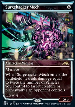 Surgehacker Mech (V.1)⁣ - Kamigawa: Neon Dynasty: Extras⁣ (Rare)⁣ [405]