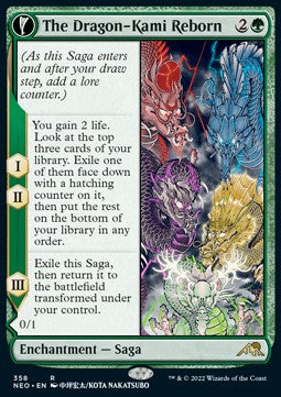 The Dragon-Kami Reborn // Dragon-Kami's Egg (V.1)⁣ - Kamigawa: Neon Dynasty: Extras⁣ (Rare)⁣ [358]