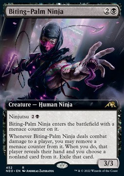 Biting-Palm Ninja (V.2)⁣ - Kamigawa: Neon Dynasty: Extras⁣ (Rare)⁣ [452]